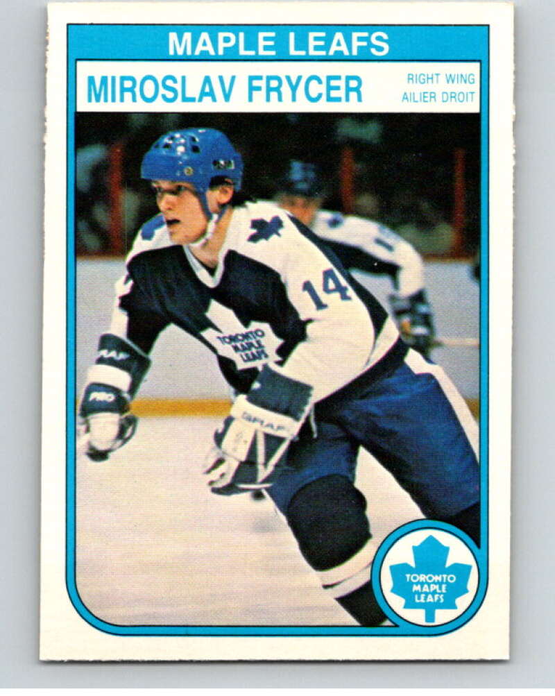 1982-83 O-Pee-Chee #321 Miroslav Frycer RC Rookie Toronto Maple Leafs V59343 Image 1