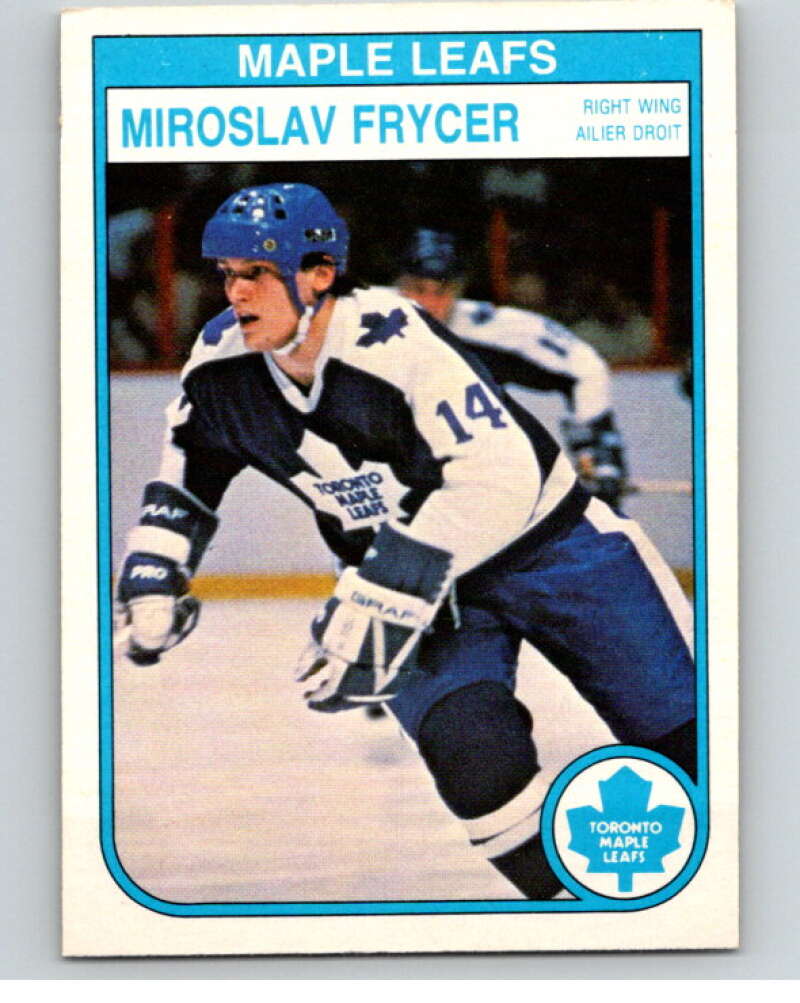 1982-83 O-Pee-Chee #321 Miroslav Frycer RC Rookie Toronto Maple Leafs V59344 Image 1