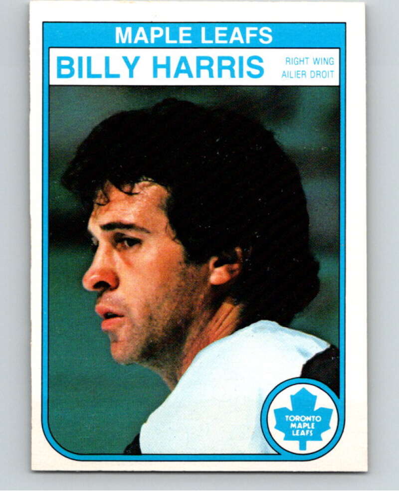 1982-83 O-Pee-Chee #322 Billy Harris Toronto Maple Leafs V59345 Image 1