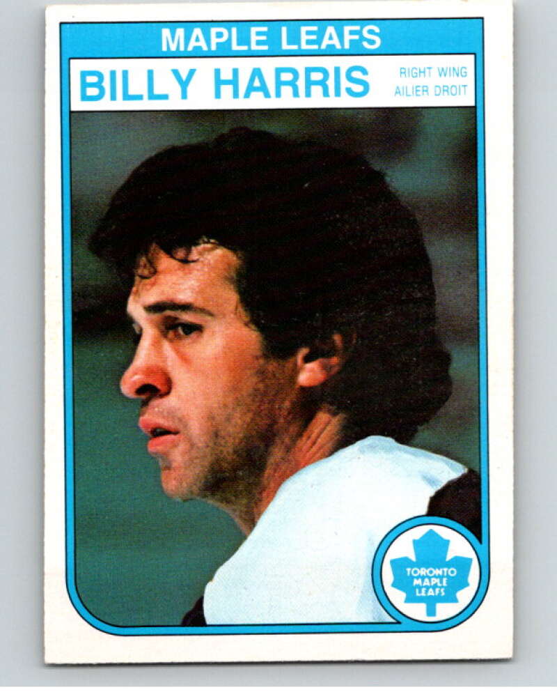 1982-83 O-Pee-Chee #322 Billy Harris Toronto Maple Leafs V59346 Image 1