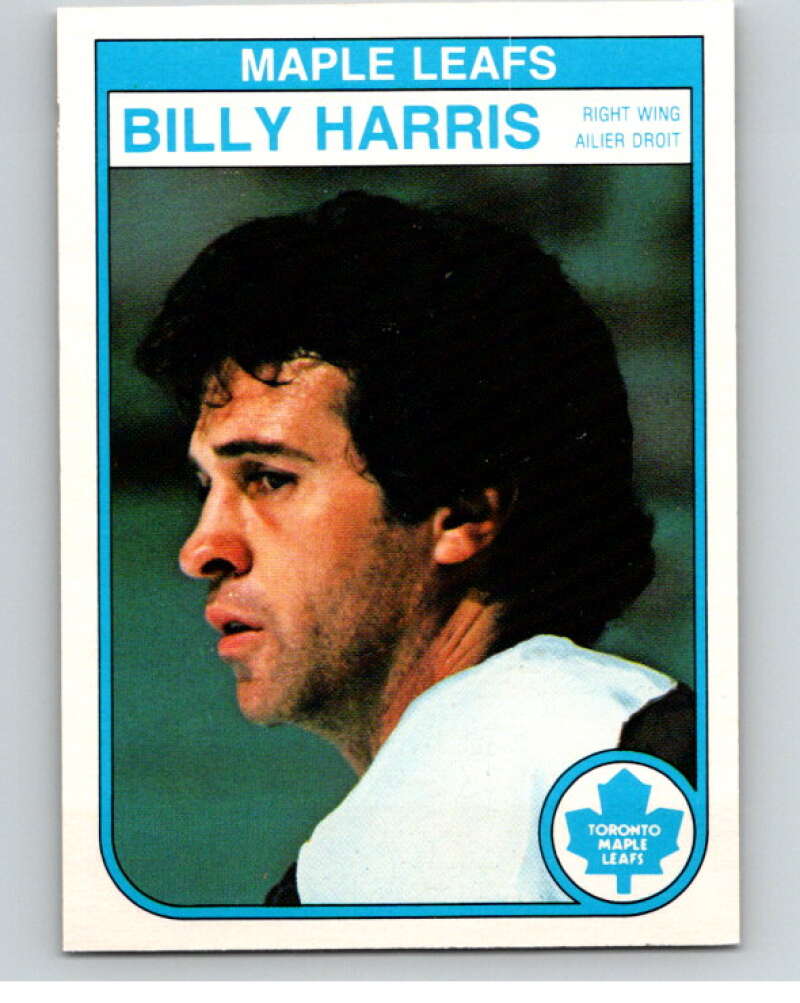 1982-83 O-Pee-Chee #322 Billy Harris Toronto Maple Leafs V59348 Image 1