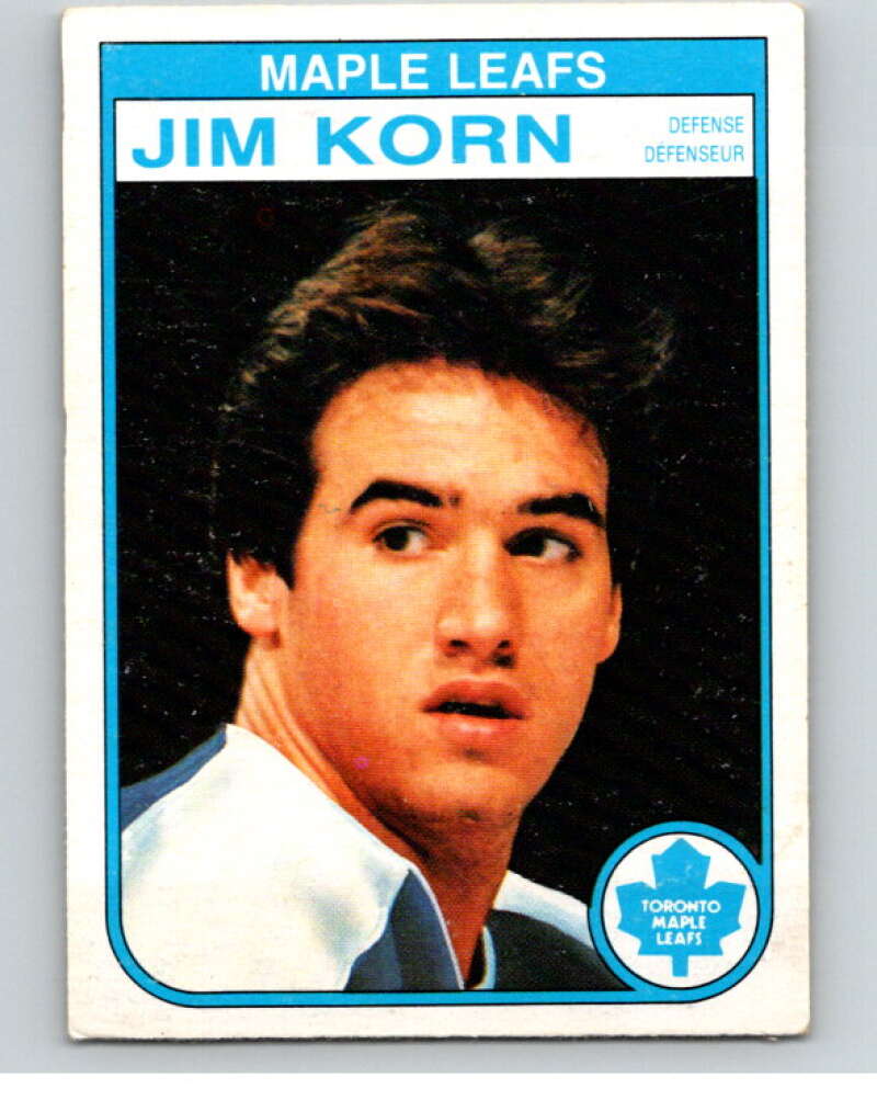 1982-83 O-Pee-Chee #323 Jim Korn Toronto Maple Leafs V59356 Image 1