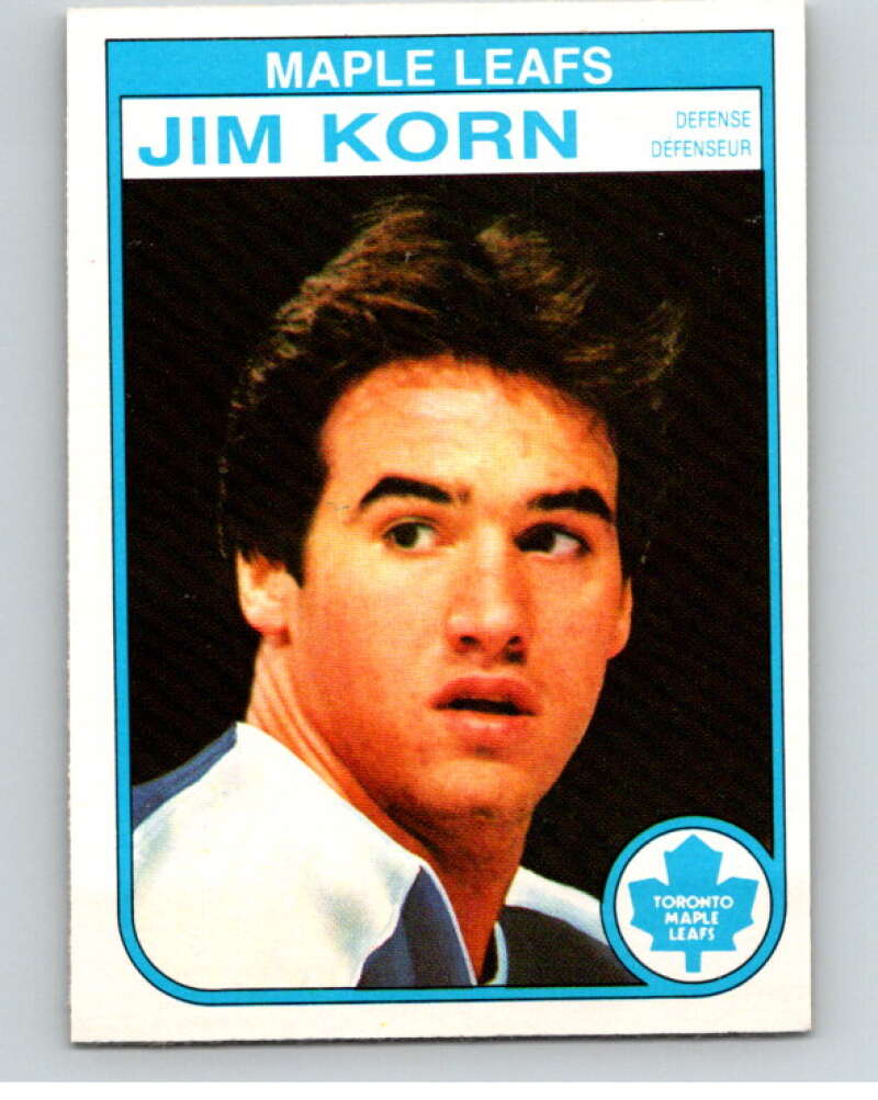 1982-83 O-Pee-Chee #323 Jim Korn Toronto Maple Leafs V59357 Image 1