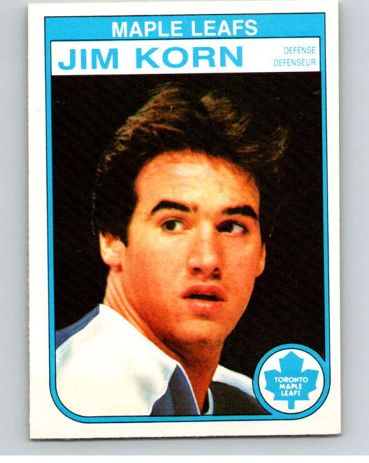 1982-83 O-Pee-Chee #323 Jim Korn  Toronto Maple Leafs  V59357 Image 1