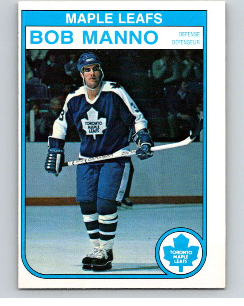1982-83 O-Pee-Chee #325 Bob Manno Toronto Maple Leafs V59366 Image 1