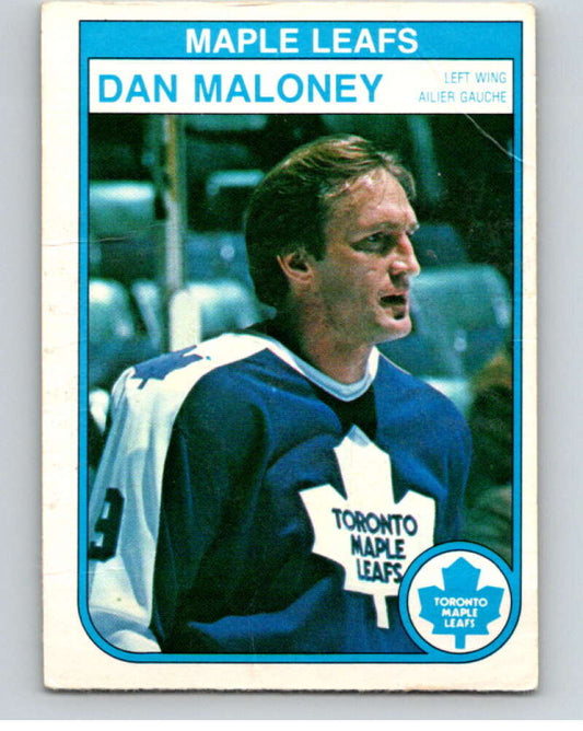 1982-83 O-Pee-Chee #326 Dan Maloney  Toronto Maple Leafs  V59371 Image 1