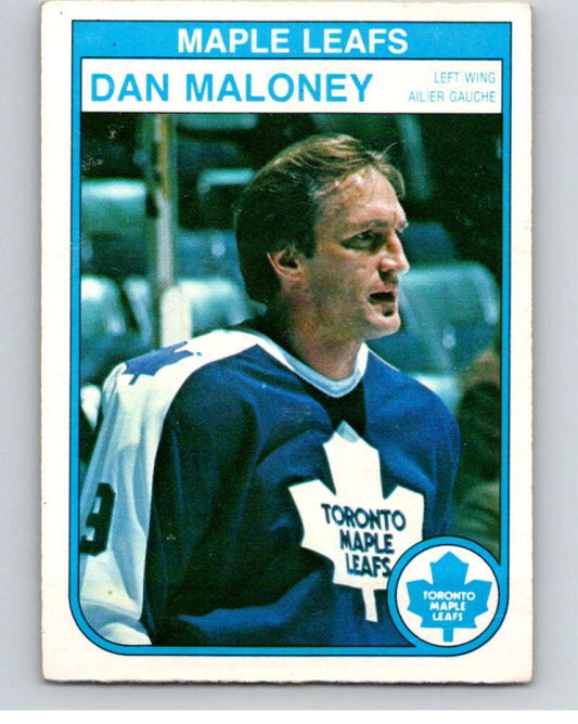 1982-83 O-Pee-Chee #326 Dan Maloney  Toronto Maple Leafs  V59373 Image 1