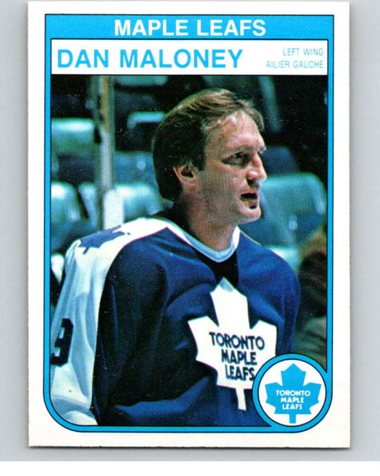 1982-83 O-Pee-Chee #326 Dan Maloney  Toronto Maple Leafs  V59378 Image 1