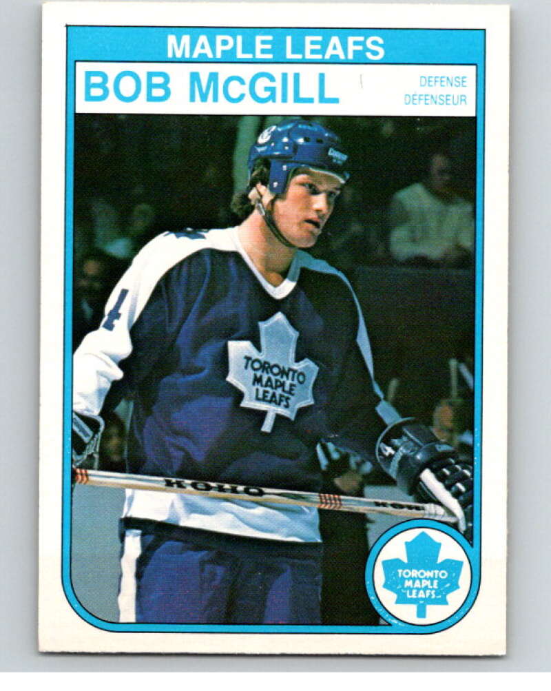 1982-83 O-Pee-Chee #327 Bob McGill RC Rookie Toronto Maple Leafs V59384 Image 1