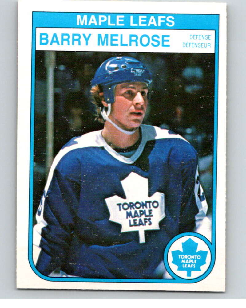 1982-83 O-Pee-Chee #328 Barry Melrose Toronto Maple Leafs V59387 Image 1