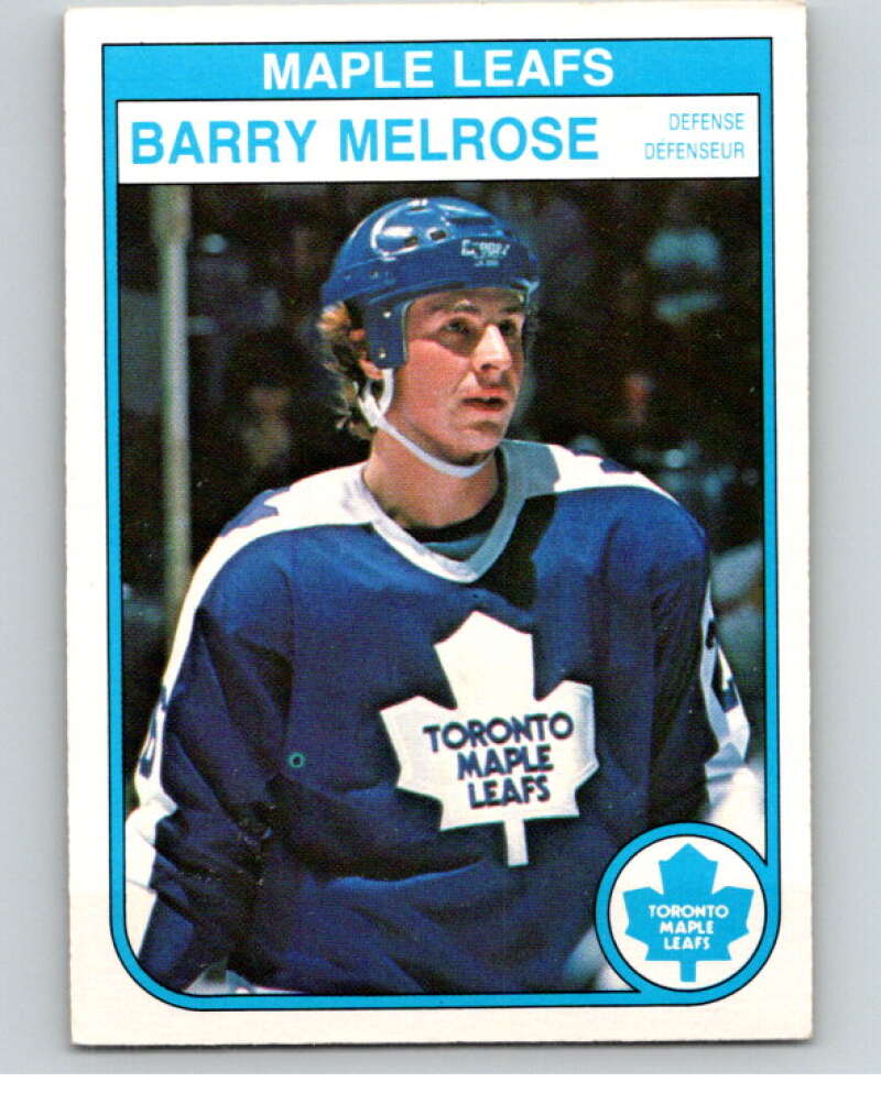 1982-83 O-Pee-Chee #328 Barry Melrose Toronto Maple Leafs V59388 Image 1