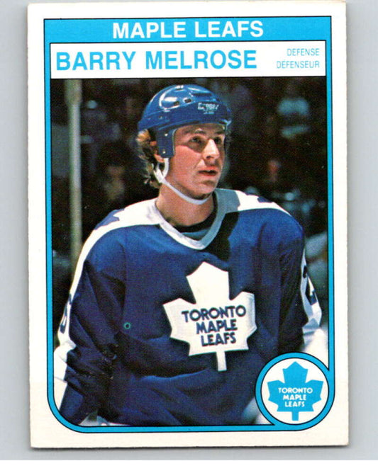 1982-83 O-Pee-Chee #328 Barry Melrose  Toronto Maple Leafs  V59388 Image 1