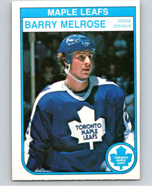 1982-83 O-Pee-Chee #328 Barry Melrose  Toronto Maple Leafs  V59390 Image 1