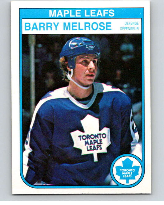 1982-83 O-Pee-Chee #328 Barry Melrose  Toronto Maple Leafs  V59391 Image 1