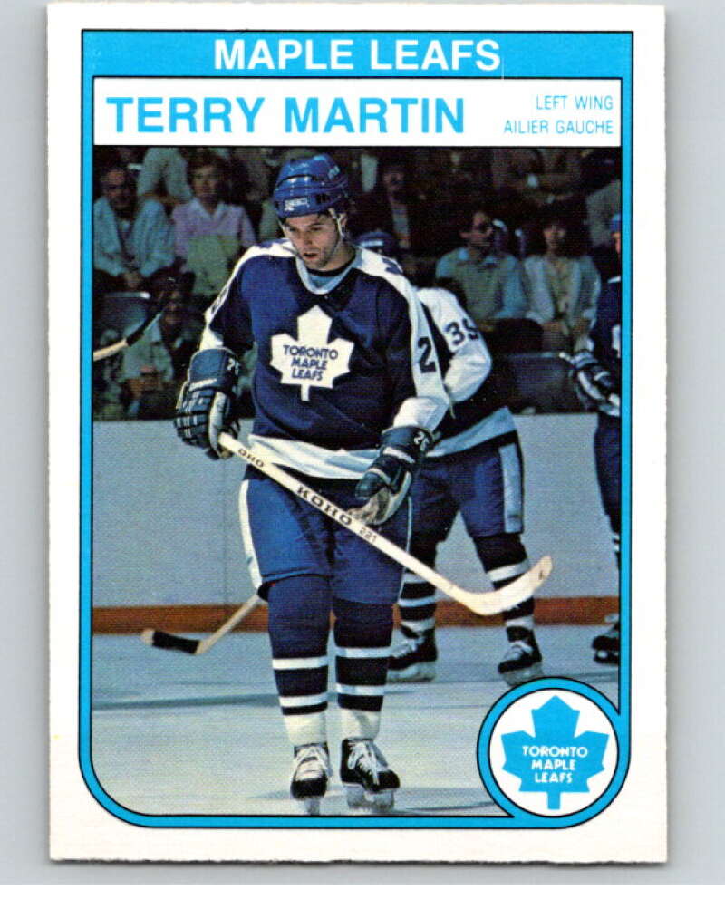 1982-83 O-Pee-Chee #329 Terry Martin Toronto Maple Leafs V59394 Image 1
