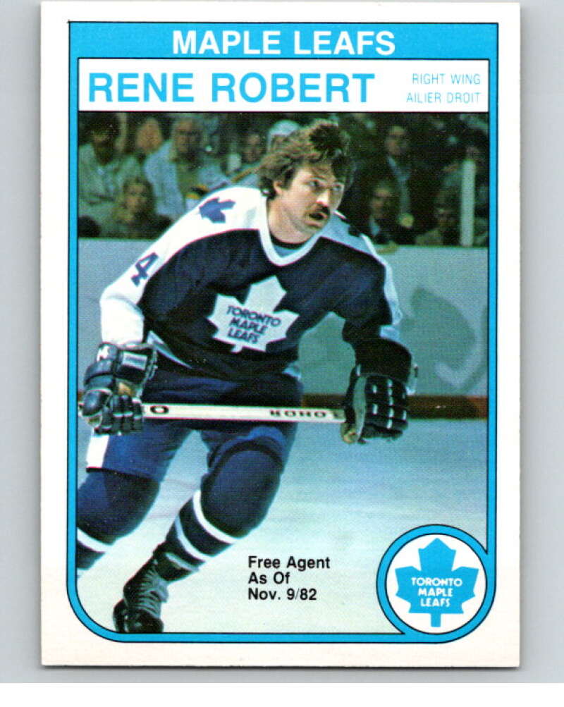 1982-83 O-Pee-Chee #330 Rene Robert Toronto Maple Leafs V59400 Image 1