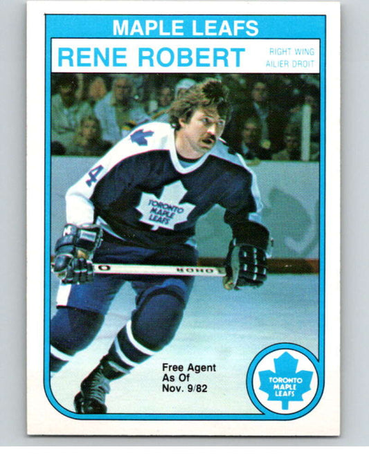 1982-83 O-Pee-Chee #330 Rene Robert  Toronto Maple Leafs  V59400 Image 1