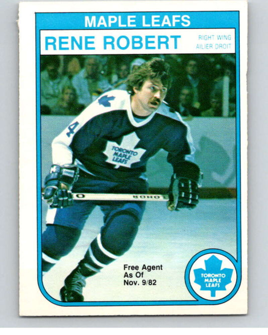 1982-83 O-Pee-Chee #330 Rene Robert  Toronto Maple Leafs  V59401 Image 1