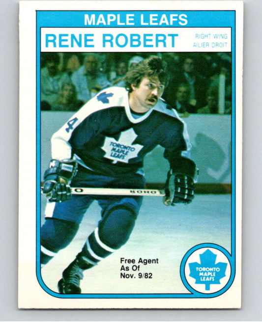 1982-83 O-Pee-Chee #330 Rene Robert  Toronto Maple Leafs  V59404 Image 1