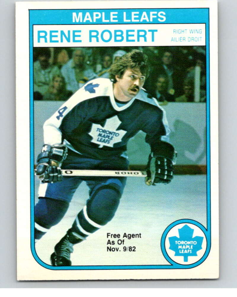 1982-83 O-Pee-Chee #330 Rene Robert Toronto Maple Leafs V59405 Image 1