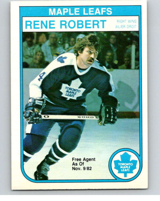 1982-83 O-Pee-Chee #330 Rene Robert  Toronto Maple Leafs  V59405 Image 1