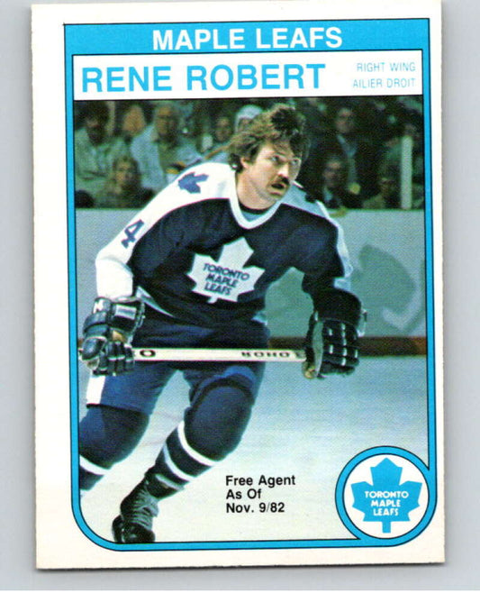 1982-83 O-Pee-Chee #330 Rene Robert  Toronto Maple Leafs  V59406 Image 1