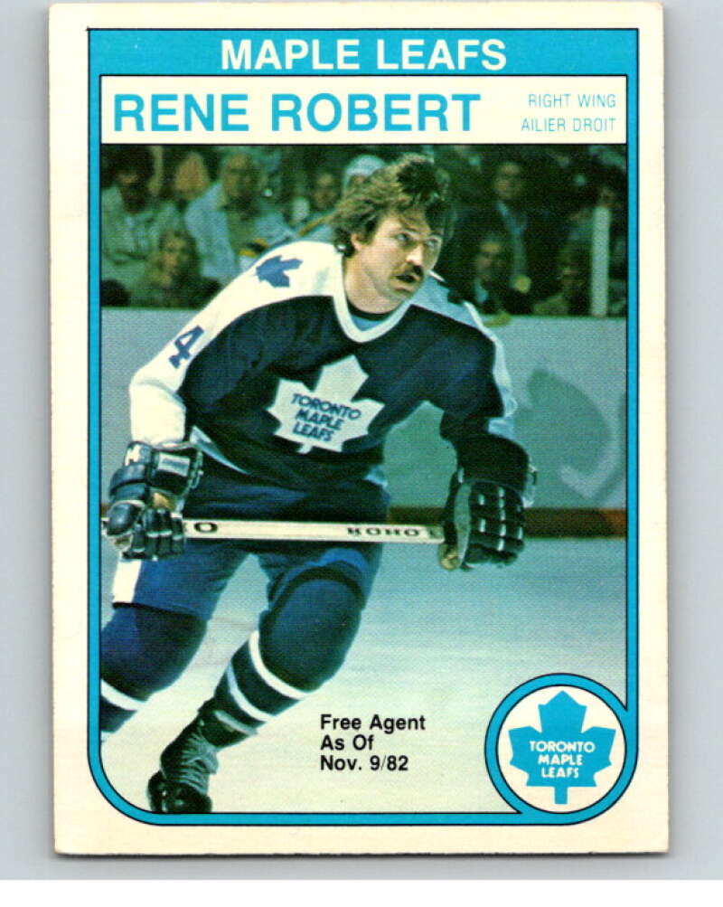 1982-83 O-Pee-Chee #330 Rene Robert Toronto Maple Leafs V59407 Image 1