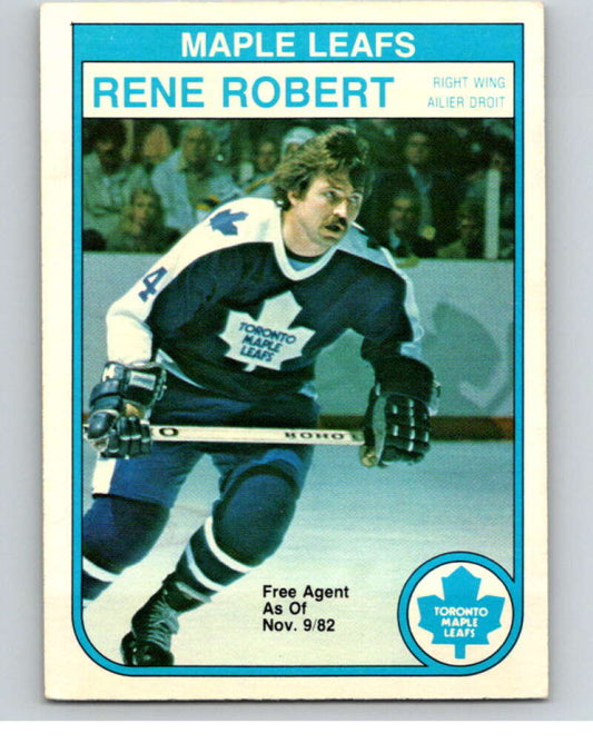 1982-83 O-Pee-Chee #330 Rene Robert  Toronto Maple Leafs  V59407 Image 1
