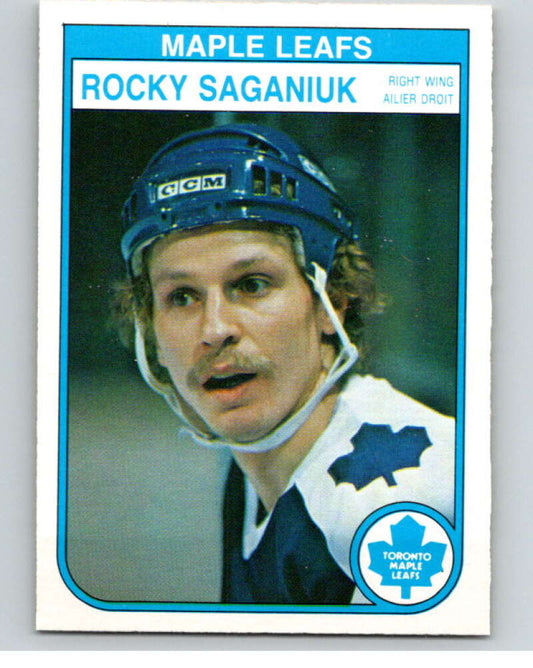 1982-83 O-Pee-Chee #331 Rocky Saganiuk  Toronto Maple Leafs  V59411 Image 1