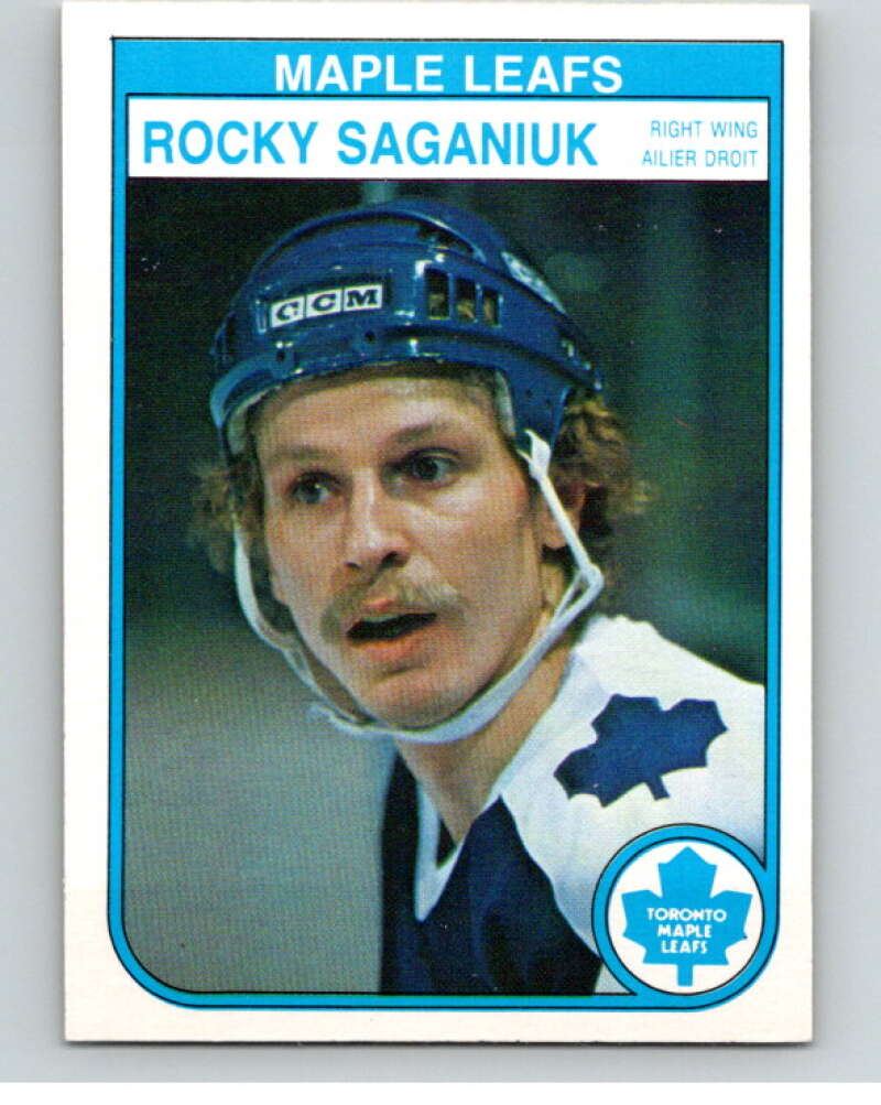 1982-83 O-Pee-Chee #331 Rocky Saganiuk Toronto Maple Leafs V59412 Image 1