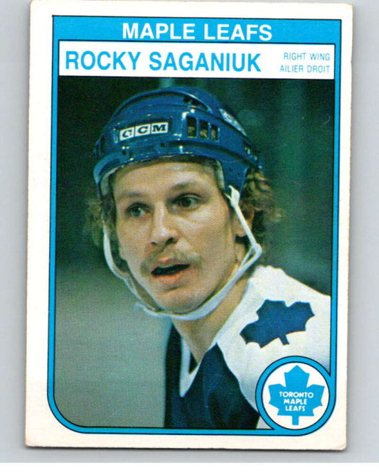 1982-83 O-Pee-Chee #331 Rocky Saganiuk  Toronto Maple Leafs  V59414 Image 1