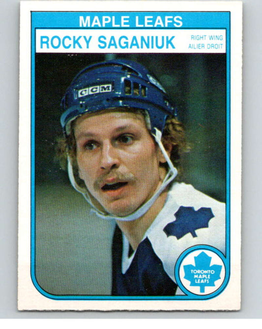 1982-83 O-Pee-Chee #331 Rocky Saganiuk  Toronto Maple Leafs  V59416 Image 1