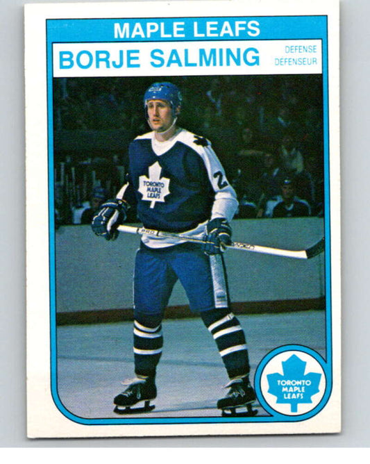 1982-83 O-Pee-Chee #332 Borje Salming  Toronto Maple Leafs  V59421 Image 1