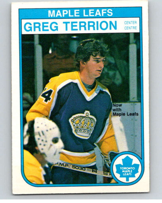1982-83 O-Pee-Chee #333 Greg Terrion  Toronto Maple Leafs  V59427 Image 1
