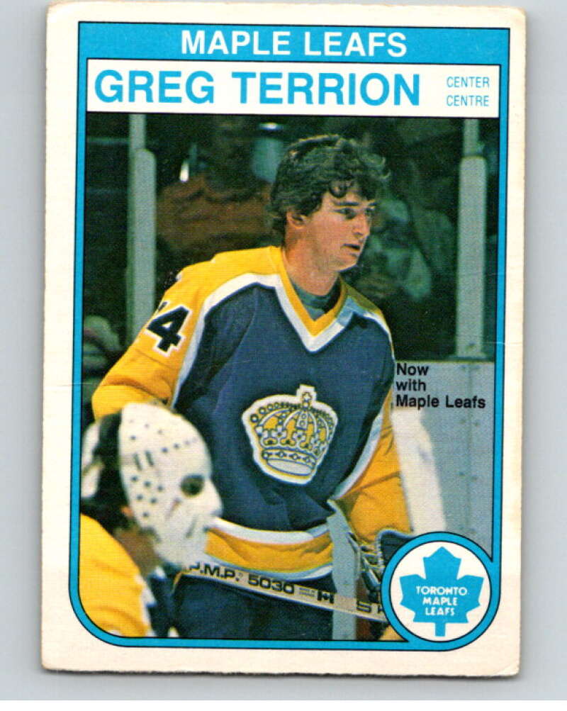 1982-83 O-Pee-Chee #333 Greg Terrion Toronto Maple Leafs V59428 Image 1