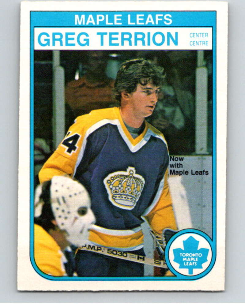 1982-83 O-Pee-Chee #333 Greg Terrion Toronto Maple Leafs V59430 Image 1