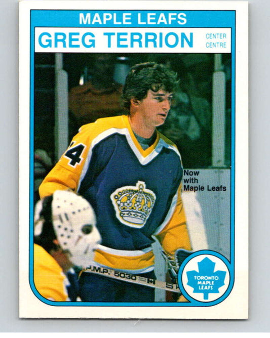 1982-83 O-Pee-Chee #333 Greg Terrion  Toronto Maple Leafs  V59431 Image 1