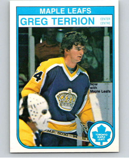 1982-83 O-Pee-Chee #333 Greg Terrion  Toronto Maple Leafs  V59433 Image 1