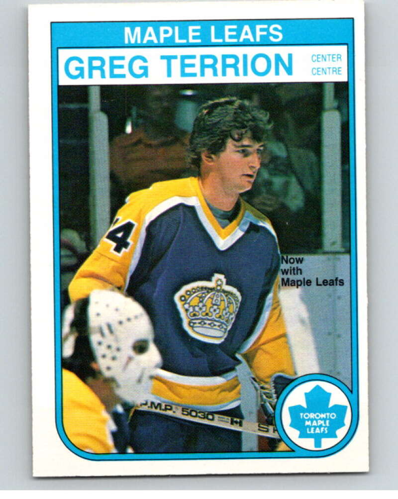 1982-83 O-Pee-Chee #333 Greg Terrion Toronto Maple Leafs V59434 Image 1