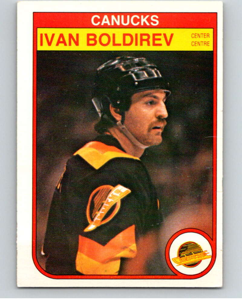 1982-83 O-Pee-Chee #338 Ivan Boldirev RC Rookie Vancouver Canucks V59463 Image 1