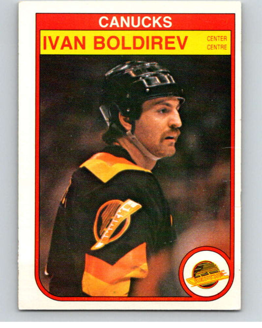 1982-83 O-Pee-Chee #338 Ivan Boldirev  RC Rookie Vancouver Canucks  V59463 Image 1