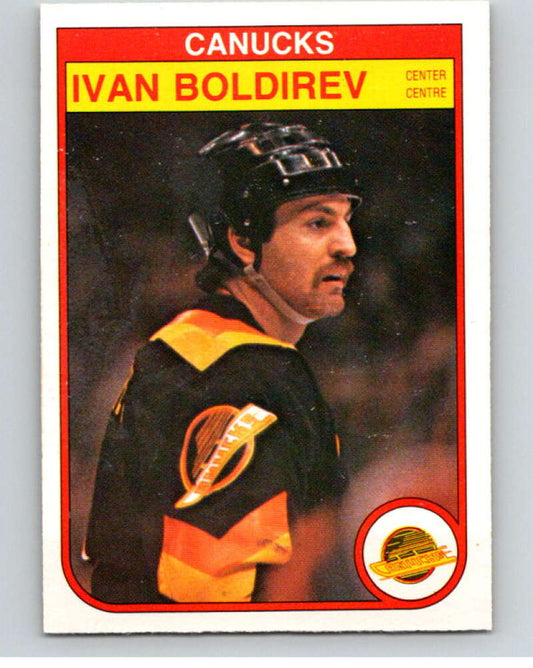 1982-83 O-Pee-Chee #338 Ivan Boldirev  RC Rookie Vancouver Canucks  V59464 Image 1