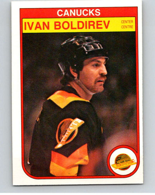 1982-83 O-Pee-Chee #338 Ivan Boldirev  RC Rookie Vancouver Canucks  V59465 Image 1