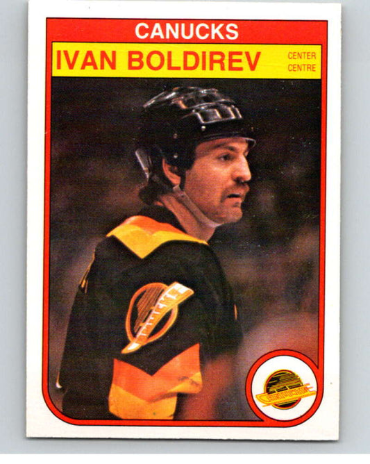 1982-83 O-Pee-Chee #338 Ivan Boldirev  RC Rookie Vancouver Canucks  V59466 Image 1