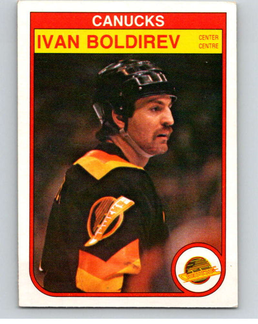 1982-83 O-Pee-Chee #338 Ivan Boldirev  RC Rookie Vancouver Canucks  V59467 Image 1
