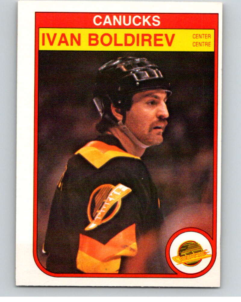 1982-83 O-Pee-Chee #338 Ivan Boldirev RC Rookie Vancouver Canucks V59468 Image 1