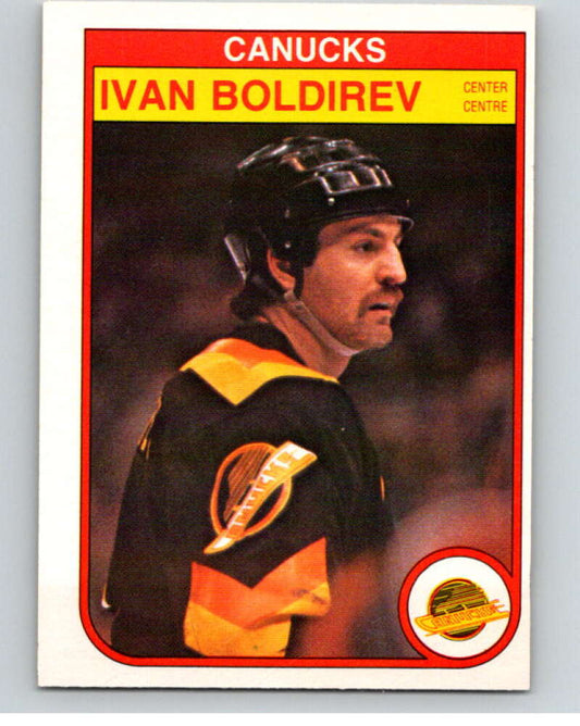 1982-83 O-Pee-Chee #338 Ivan Boldirev  RC Rookie Vancouver Canucks  V59468 Image 1