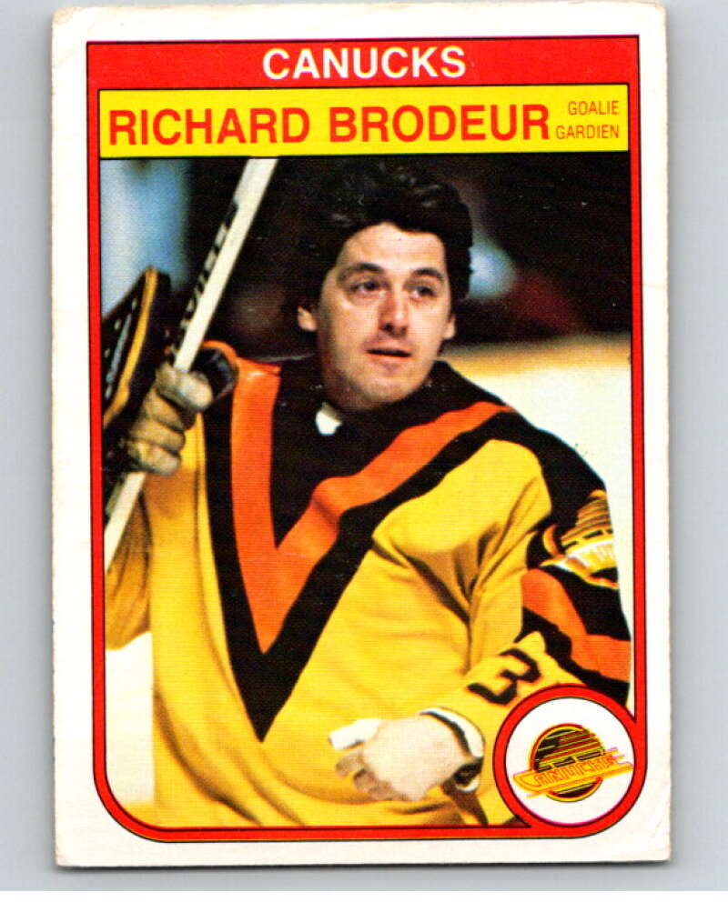1982-83 O-Pee-Chee #339 Richard Brodeur Vancouver Canucks V59469 Image 1
