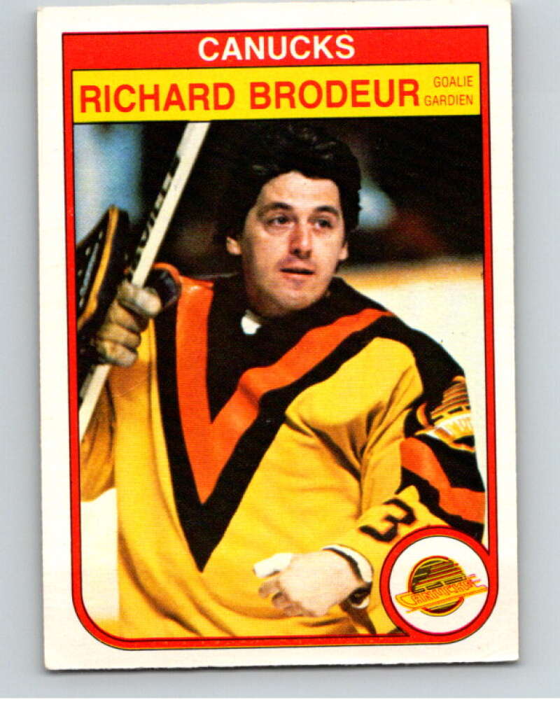 1982-83 O-Pee-Chee #339 Richard Brodeur Vancouver Canucks V59470 Image 1