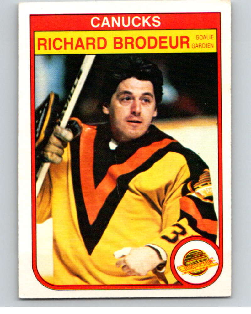 1982-83 O-Pee-Chee #339 Richard Brodeur Vancouver Canucks V59472 Image 1